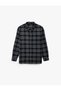 Regular Fit Pocketed Classic Collar Plaid Long Sleeve Lumberjack Shirt