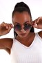 Crystal Black Gradient Uv400 Protected Ultra Light Women's Sunglasses - 4