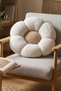 Daisy Patterned Plush Throw Pillow |   35X40 cm |   Welsoft Fabric |   Decorative Seat Cushion - 3