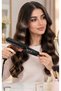 Hair Crimper, Black & Rose Gold Ceramic Crimping Iron, Wide Plate Corn Wave Hair Styling Tool with Adjustable Temperature for Voluminous Hairstyle - 6