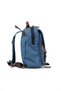 Small Size 30 cm Canvas Tarpaulin Waterproof Fabric Daily Backpack Blue U571 - 4