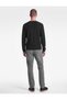 Cotton Long Sleeve Textured Basic Crew Neck Sweatshirt - 4