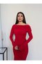 One Shoulder Gathered Long Dress - 2