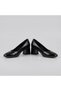 (Park Moda) Thick Heeled Daily Women's Shoes Black - 6