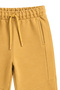 Girls' and Boys' Comfortable Mustard Sweatpants with Belt and Pockets - 4
