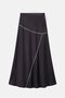 Satin Skirt with Ribbon Detail - 7