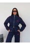 Striped detail sweatshirt tracksuit set - 2
