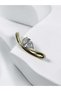 Marquise cut gold bangle bracelet - 2