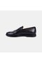 Women's Black Tasseled Leather Loafer with Stud Detail - 4