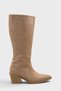 Women's Almelo Short Heeled Zippered Pull-On Cowboy Boots - Mink - 4