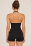 Liora Women's Seamless Sports Tank Top with Built-In Bra and Halter Neckline - 6