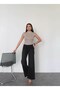 Lycra Wide Leg Denim Trousers - 2