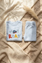Baby Boys My Road Embossed Boucle Embroidered Cotton Two-Thread Sweatshirt and Bottom Sweatpants Set - 4