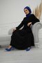 Special Design Chiffon Ready Turban with Stone Accessories, HT-8 Cobalt Blue - 6