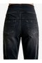Maternity Stretchy Abdominal Band, Adjustable Waist, Front Pleated Model Jeans, Anthracite - 4