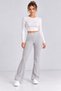 Women's Oysho Fabric Spanish Flared Striped Leggings Pants Cty-Çtn-29537