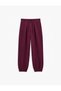 Pleated Balloon Sweatpants with Raised Waistband, Laces and Pockets