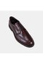 Men's Brown Laced Embossed Stitched Leather Classic Shoes - 7