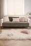 Soft Furry Sofa Cover 170X215 cm Soft Plush Luxury Non-Slip Base Sofa Cover Coffee - 2