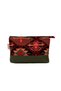 Patterned Leather Detail Handbag Small,Cmk-4A Kilim 1 Pattern - Petrol Green