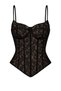Beige Corset Bustier with Lace Detail