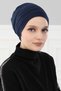 Bere Model Tesettür Bone,B-34 Navy Blue - 2