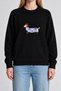 Embroidered Oversize Knitwear Sweater Lyy0150 Black - 4