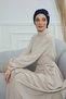 Chiffon Ready-To-Wear Turban with Accessories, Ht-95S, Ht-95S Navy Blue - 5