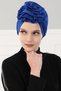 Rose Combed Cotton Bonnet, B-21 Cobalt Blue - 3
