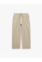 Cotton Jogger Jean Trousers with Tie Waist and Pockets