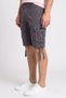 Men Solid Cargo Shorts, Grey - 3