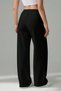 Women's Black High-Waisted Wide-Leg Relaxed Pants - 5