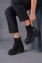 Dori̇s Platform Sole with Lace Detail Women's Boots Black - 2