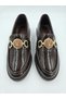 Thin Sole Buckle-Strap Patent Leather Loafer - 2