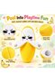 Interactive Banana Musical Toy for Kids, Touch Sensitive Induction Rhythm Piano with Sound Effects, Single & Dual Player Modes, Soft Plush Electronic Music Toy for Toddlers Ages 2+ - 3