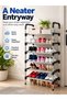 6-Tier Metal Shoe Rack, 18-Pair Capacity, Space-Saving Organizer, 60 × 30 × 110 cm - 4