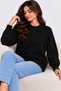 New Season Women's Oversize Crew Neck Soft Textured Knitwear Sweater – Stylish and Comfortable Daily Combination - 4