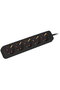 5-socket extension cord, lanberg, 3 m cable, black