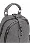Gray Wallet Original Soft Leather Women's Backpack and Shoulder Bag - 6