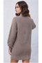 Una Fiaba Mink Women's Half Fisherman Knitwear Knitted Dress - 5