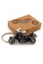 Chopper Cruiser Motorcycle Motor Shaped Metal Keychain Ky220