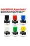 With Black 50 Pairs 100PCS 6x6x7mm PCB Momentary Tactile Tact Mini Push Button Switch Module DIP 4PI - 3