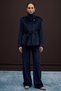 Velvet Short Jacket - Navy Blue - 2