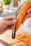 Gold Vegetable and Fruit Peeler with Metal Body and Ergonomic Handle for Peeling Potatoes, Carrots, and Cucumbers - 3