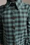 Long Plaid Lumberjack Shirt Tunic Green Hm2972 - 4