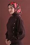 Tivil Pure Silk Scarf 9620 06 Plum Flower Pattern