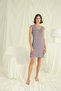 Lace Front Buttoned Nightgown with Sleeves Shoulder and Neckline - 4