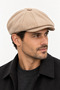 Men's Italian Style Plaid Patterned Cap Hat with Elastic Back - 4