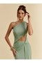 Rochie maxi, verde - 5
