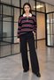 Women's 3-Button Polo Collar Knit Sweater - 6